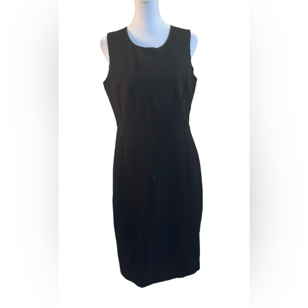 Calvin Klein Black Sleeveless Sheath Dress